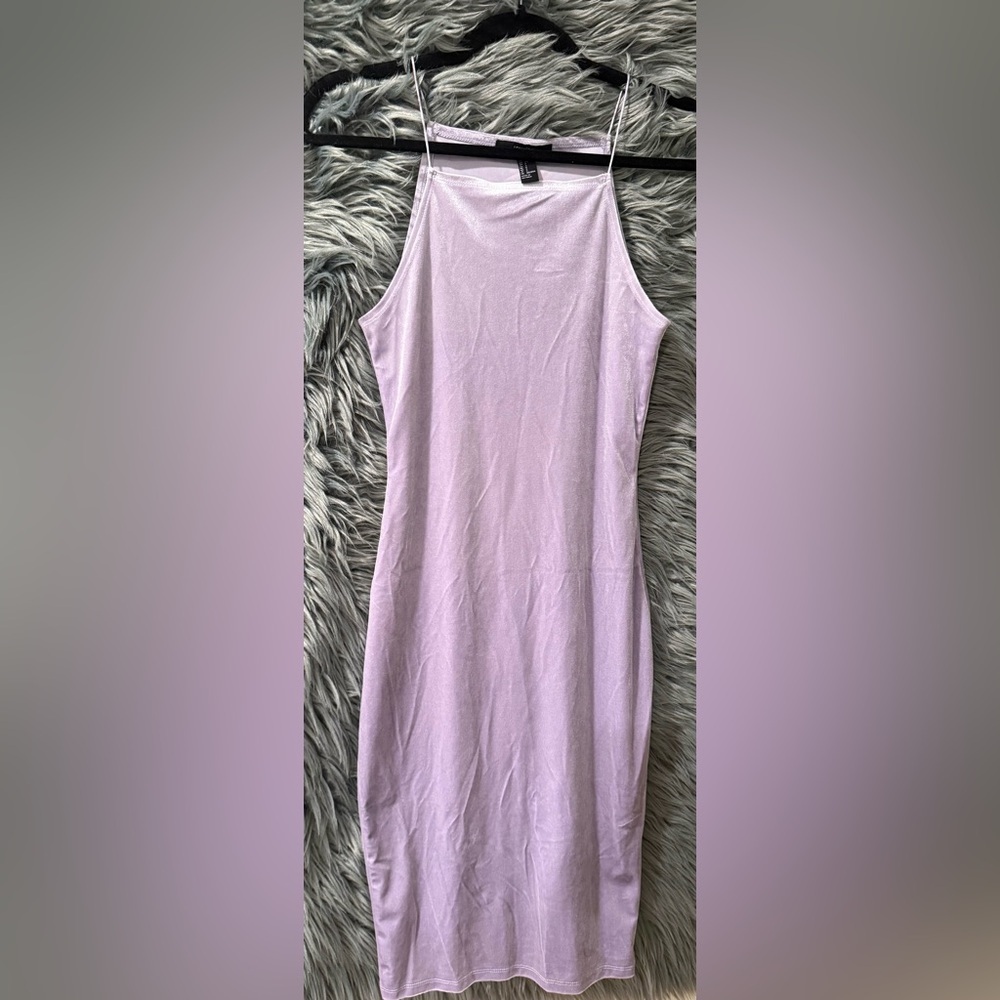 Forever 21 Suede Midi Dress - Size Small | Color: Lavender